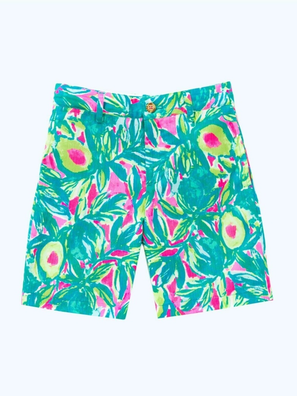 Lilly Pulitzer Boys Beaumont Shorts Pink Sunset Guac and Roll Size 5 $58 retail